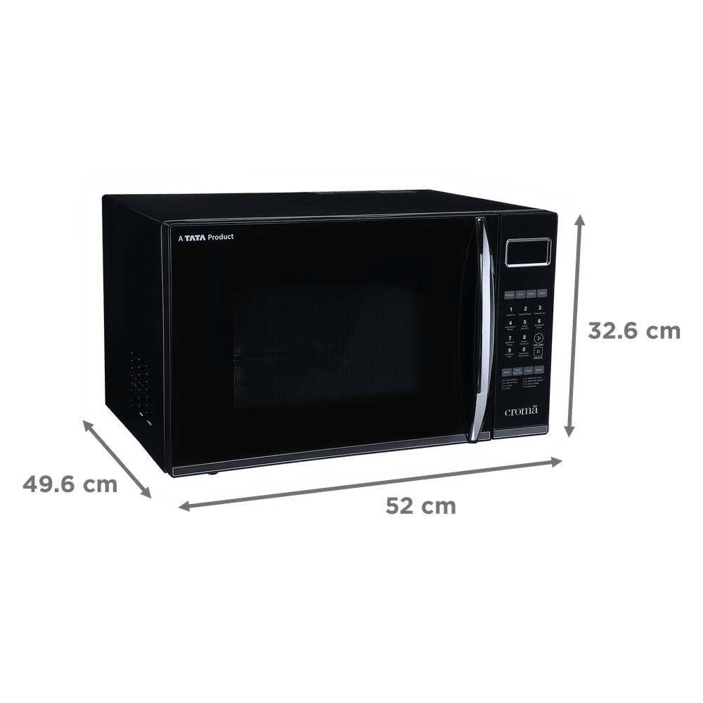 Buy Croma 30L Convection Microwave Oven with LED Display (Black) Online Croma